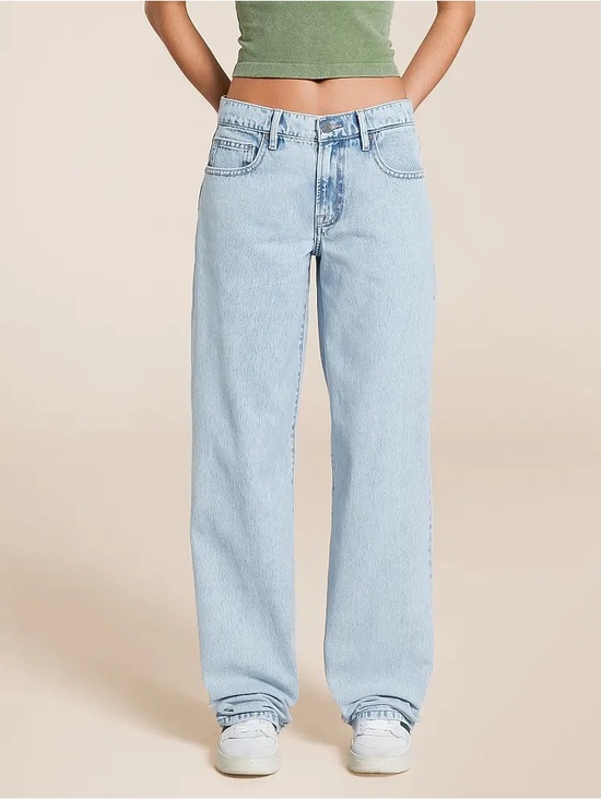 Hidden Denim - Hidden Womens Alyx Low Slung Baggy Jeans Size 26 Light Wash Wide Leg 90s Y2K